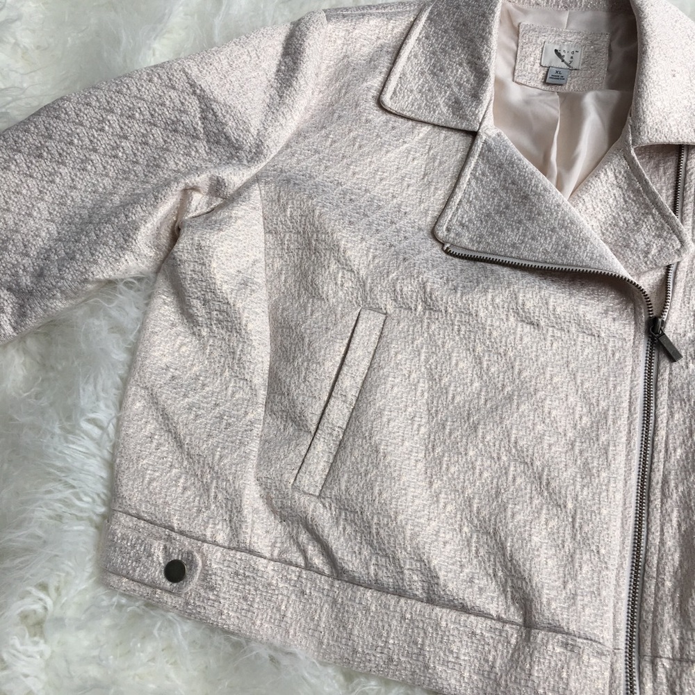 A New Day Gold Cream Moto Jacket New - Picture 6 of 9